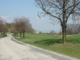 Cesta a v pozadí Strakonice
