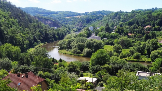 Berounka od Zbečna. 