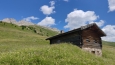Na cestě k chatě Ganischger Alm. 
