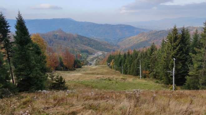 Sjezdovka na Severce.