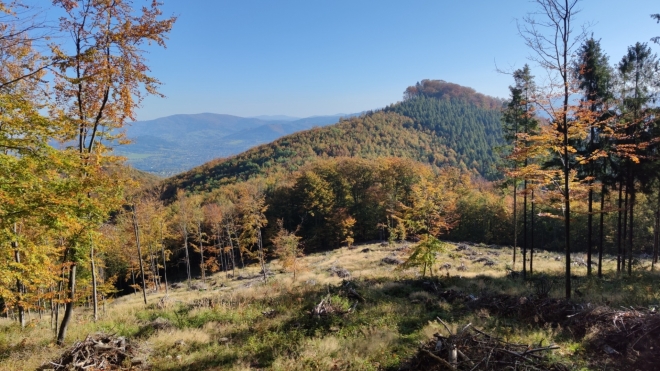 Blízký vrchol Žďáru. 