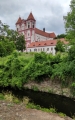 Kostel sv. Václava od náhonu. 