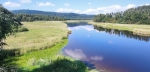 Vltava z mostu z Nové Pece.