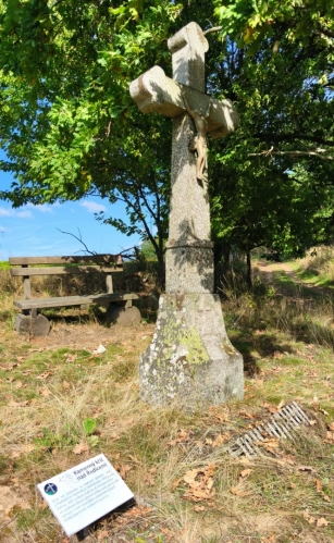 Kamenný kříž nad Ředicemi.