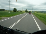 Cestou do Prahy (foceno z autobusu)
