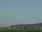 Pohled při cestě do Trenčína na Trenčiansky hrad