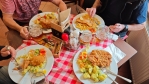 Vydatná večeře v šumperském hotelu Koruna.