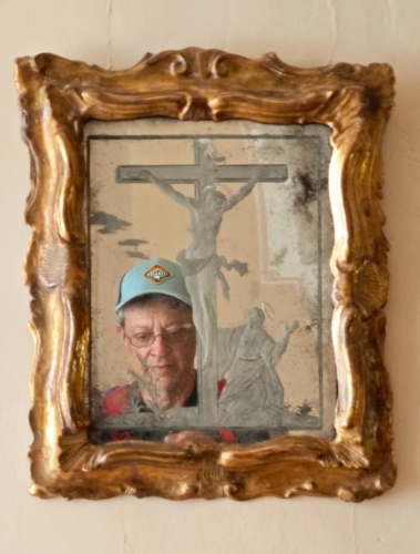 Zrcadlové selfie.