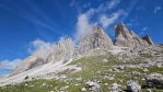 Zelená, bílá, modrá. Koktejl barev, které Dolomity charakterizují.