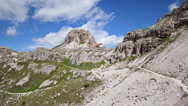 Dreizinnenhütte.