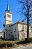 Stavba kostela započala v r. 1259, dostaven byl ve 14. stol. Později stavebně upravován. Nejstarší zachovanou částí kostela je dnešní sakristie. Je součástí areálu cisterciáckého kláštera. Trojlodní stavba. Pod kněžištěm se nachází hrobka rožmberského rodu. (www.mapy.cz)