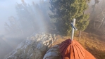 Kamenné moře na severní straně kaple.