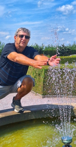 V zahradě hospitalu Kuks 