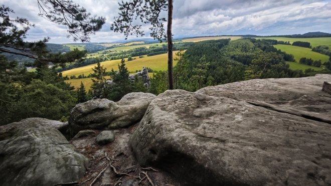 Vrcholová plošina s vyhlídkou...