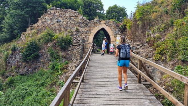 Zřícenina hradu Rýzmberku...