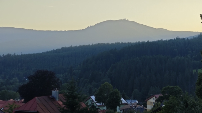 Večerní Großer Arber. 