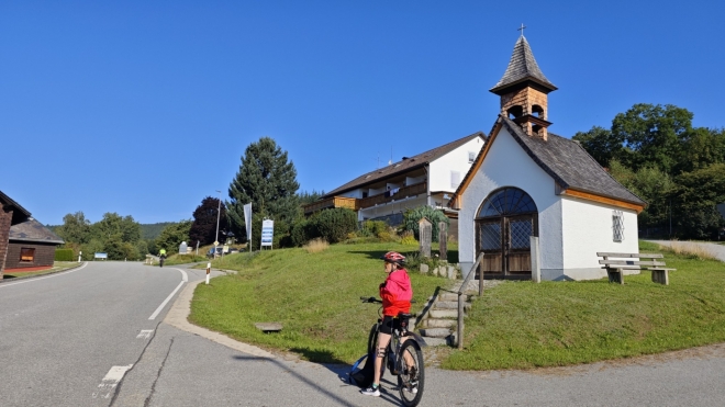Kaple v Bayerische Eisensteinu.