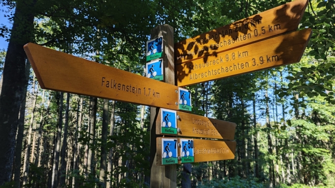Rozcestí pod Falkensteinem 
