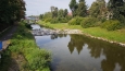 Rožnovská Bečva ve Valašském Meziříčí.