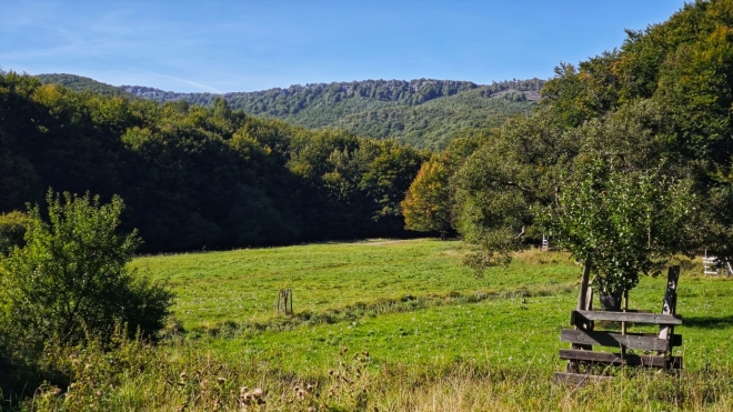 Kolovrátok a hřeben Vápenné.