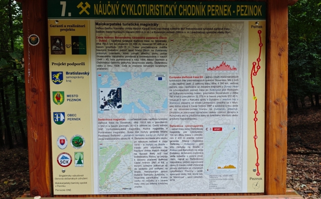 Pod Koňskými hlavami. Naučný cykloturistický chodník Pernek - Pezinok.