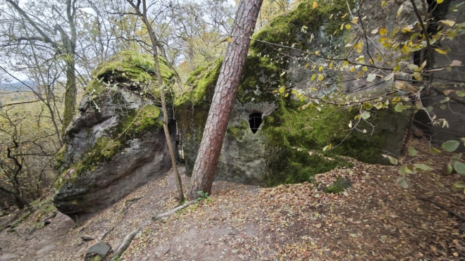 U jeskyně Klácelka...