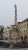 Památkově chráněné barokní dílo zhotovené Leopoldem Huberem v roce 1780. Mariánský sloup sestává z mohutného trojbokého podstavce s výrazným reliéfním zdobením, na němž jsou posazeny figury sv. Alžběty, sv. Josefa a sv. Vojtěcha, a jehlanového sloupu se sochou Panny Marie Immaculaty. (Mapy.com)