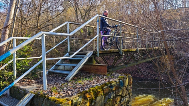 Můstek přes Stropnici.