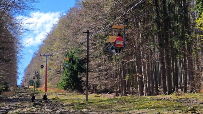 Lanová dráha na Kleť.